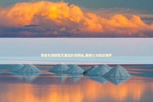 那些年我卸载又重装的老网站,藏着几分旧日情怀